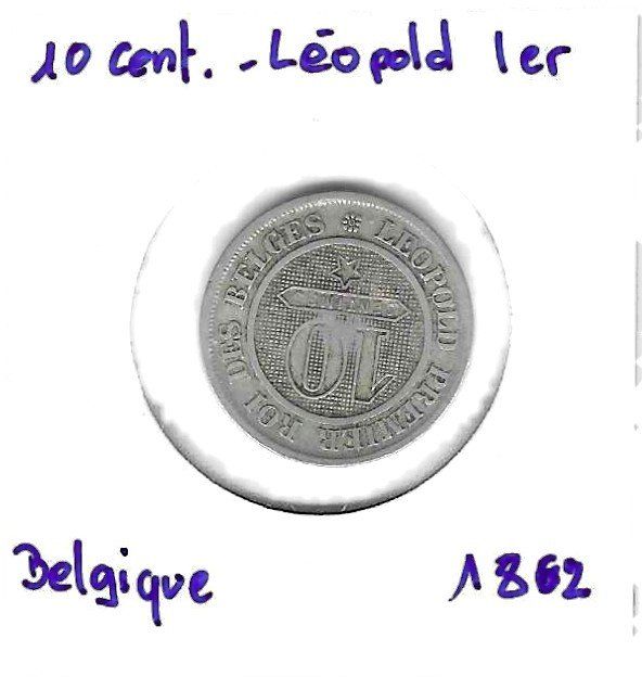 Tutti le monete: 10 centimes - Léopold Ier-1862 – Usato da Tavannes venduto da Zitume 1