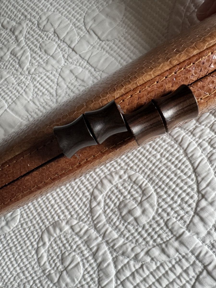 Borse da donna: Kleine Schlangenleder Clutch braun – Nuovo (secondo la descrizione) da Brütten venduto da Rod816 2