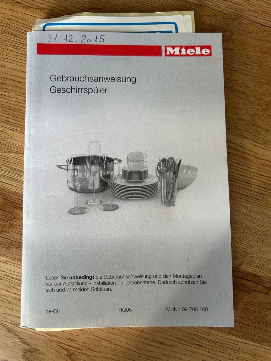Geschirrspüler: Miele Geschirrspüler – Gebraucht aus Obergerlafingen von Sabroe00 3