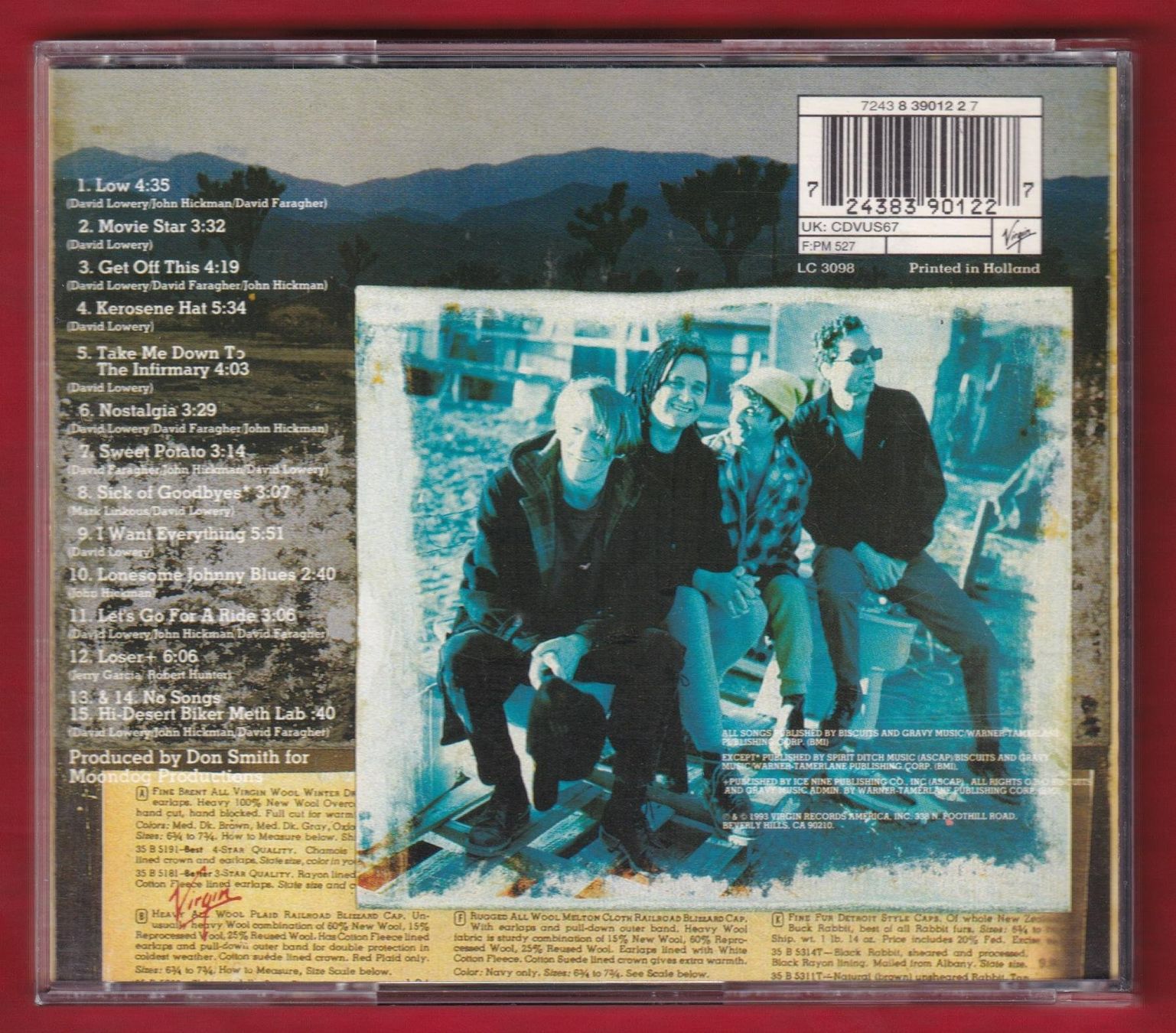 CDs: Cracker - Kerosene Hat (CD) – Gebraucht aus Zürich von Pfluftl2000 1