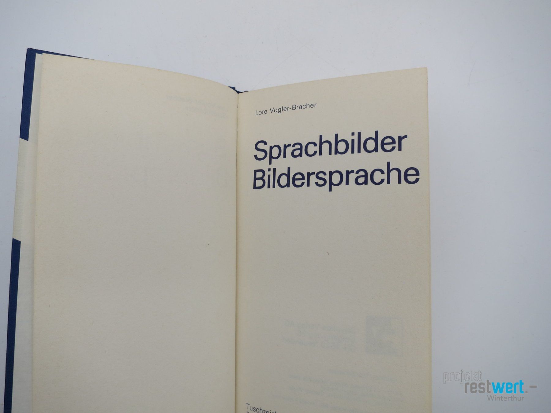 Libri: LORE VOGLER-BRACHER Sprachbilder – Usato da Winterthur venduto da Restwert_Winterthur 2