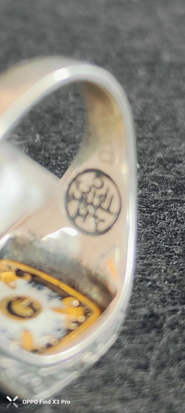 Freimaurer Anelli: Freimaurer Ring Silber, Herrenring, neuwertig, – Nuovo e nell'imballaggio originale da eglisau venduto da szakal 4
