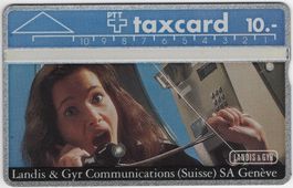 10 CHF LANDIS & GYR Kartentelefon - seltene Kunden Taxcard