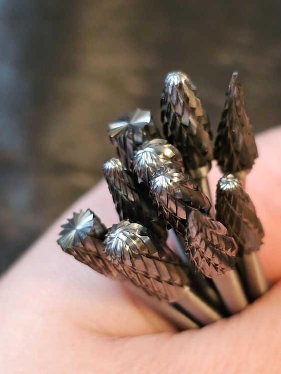 COSMEVIVI 10-tlg. Schleifbits Set | Wolfram Hartmetall Rundfeilen Für Metall