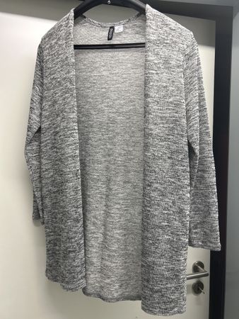 Leichtes Strickjäggli von H&M divided, L, grau-meliert