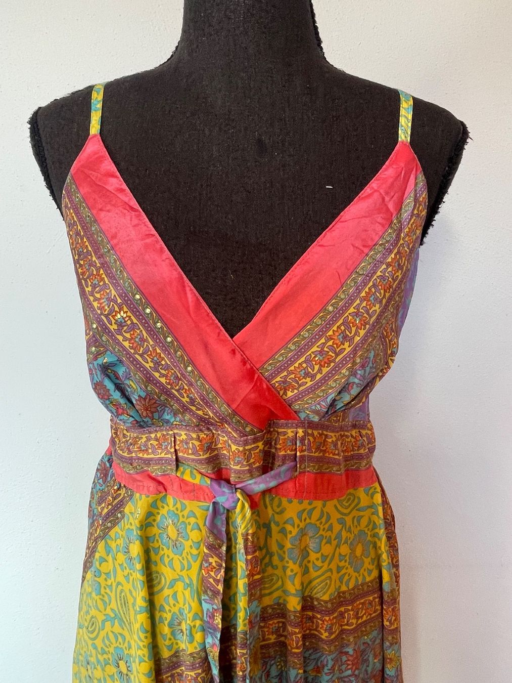 Kleider: Boho Maxiträgerkleid in Seidenoptik – Neu (gemäss Beschreibung) aus Sigriswil von ck56 2