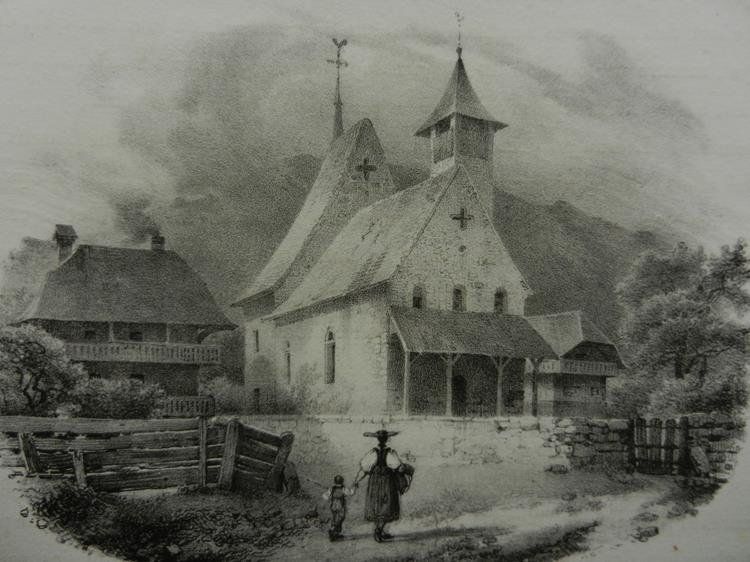 Stiche: Eglis de Scherzlingen Lithographie Engelmann – Gebraucht aus Risch von Antikfee 1