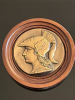 🏛️ Plaque Bronze Patiné Minerve | Vintage Années 1960