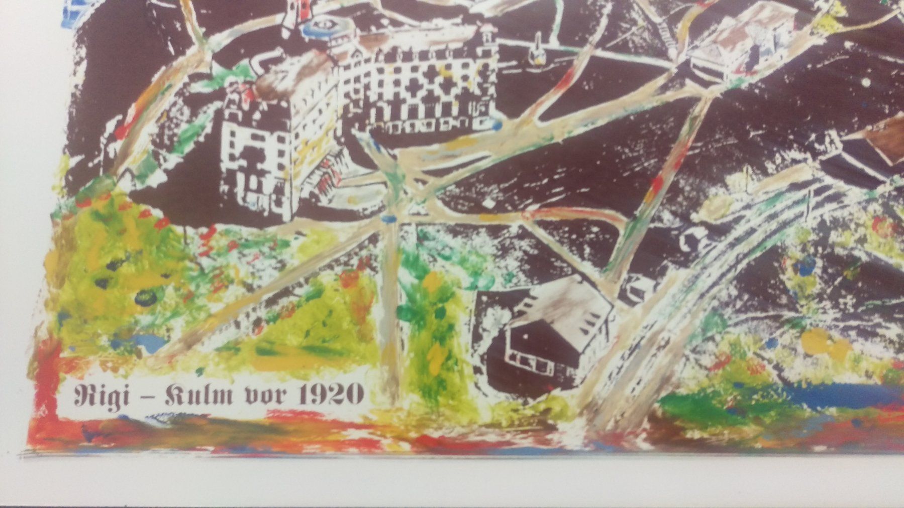 Foto & Immagini: Rigi – Kulm vor 1920 Emaille-Bild – Usato da Suhr venduto da Brocki-Suhr 2