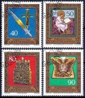 LIECHTENSTEIN 1977 REICHSKLEINODIEN III GESTEMPELT - V615