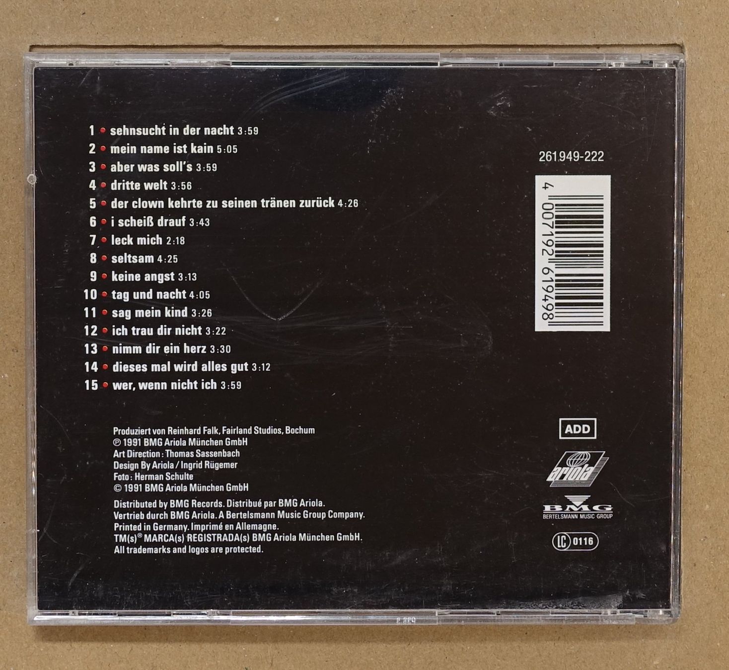 CDs: Georg Danzer – Keine Angst - D17 – D'occasion à Sessa par discoverymedia 1