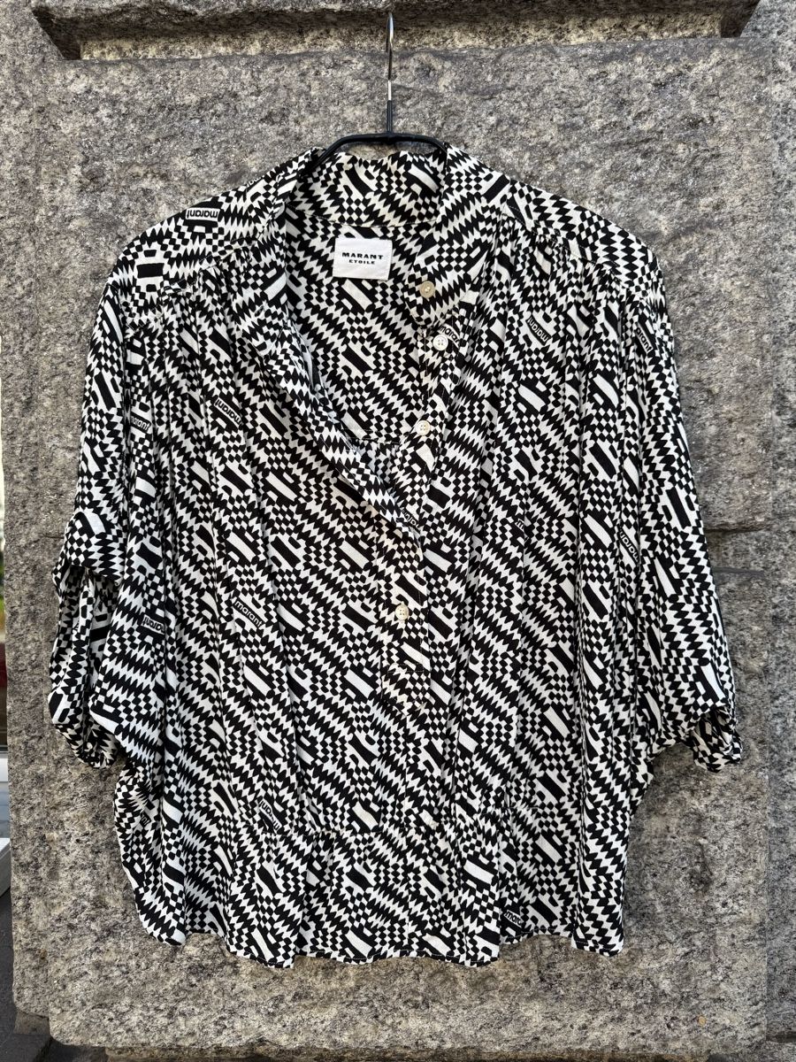 Isabel Marant Blusen: Marant Etoile Bluse, Gr. 38, Schwarz/Weiss – Gebraucht aus Zürich von adams-eddie