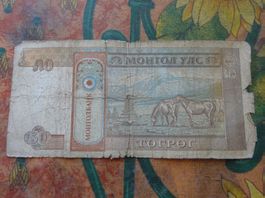 MONGOLIE  50  Tugrik  Billet
