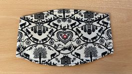Gesichtsmaske Schutzmaske Stoffmaske Maske Edelweiss Motiv
