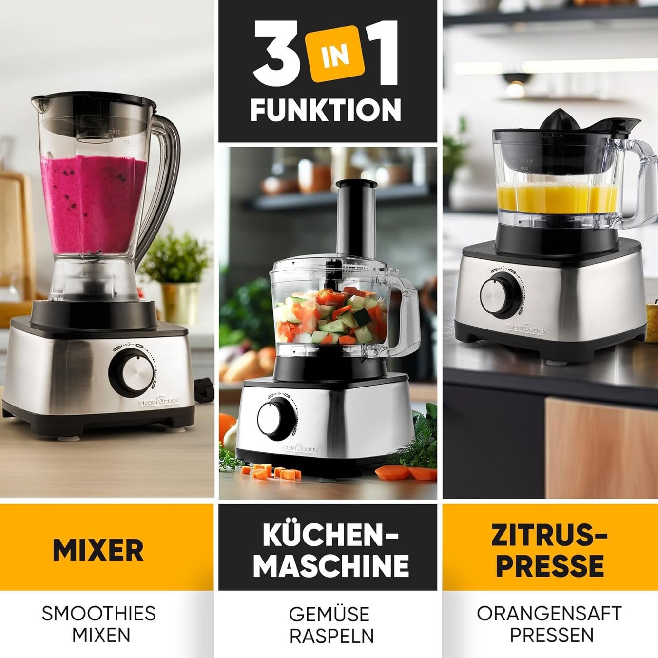 Küchengeräte: Küchenmaschiene Profi Cook – Neu und originalverpackt aus Safenwil von Pluess1000 3
