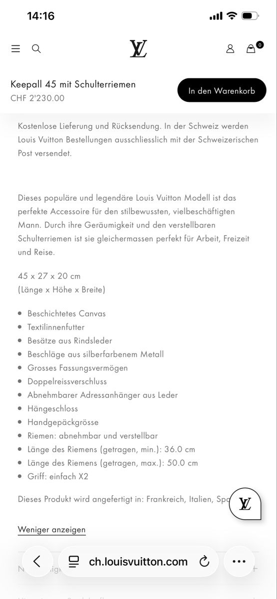 Borse: Louis Vuitton Reisetasche Keepall 45 Monogram – Nuovo (secondo la descrizione) da Au ZH venduto da Ilamei 9