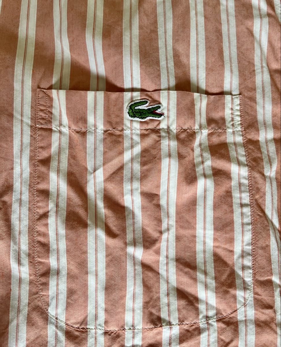 Lacoste Camicie: Vintage Lacoste Hemd gestreift kurzarm  – Usato da Winterthur venduto da Mahonyy 2