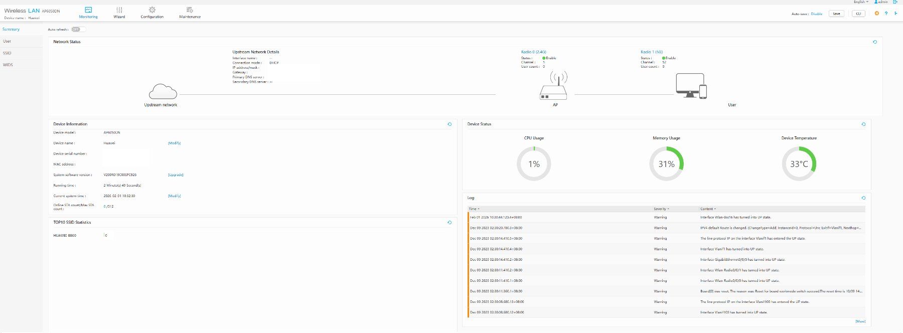 WiFi: Huawei Access Point AP6050DN Fat Mode – Usato da Langenthal venduto da netcamp 3