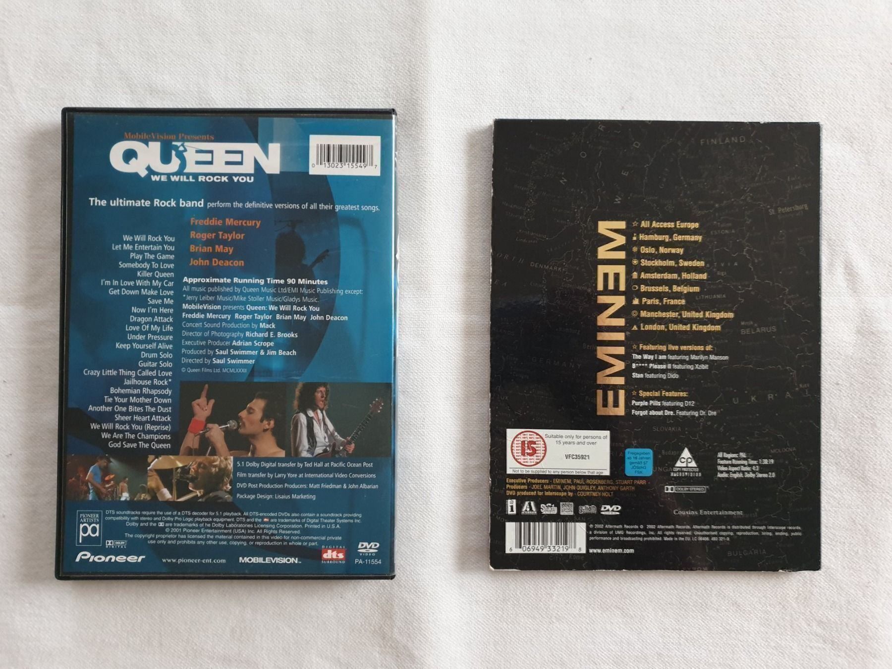 Tutti i DVDs: 2 DVD's von Queen und Eminem – Usato da Rebstein venduto da gimmma 1