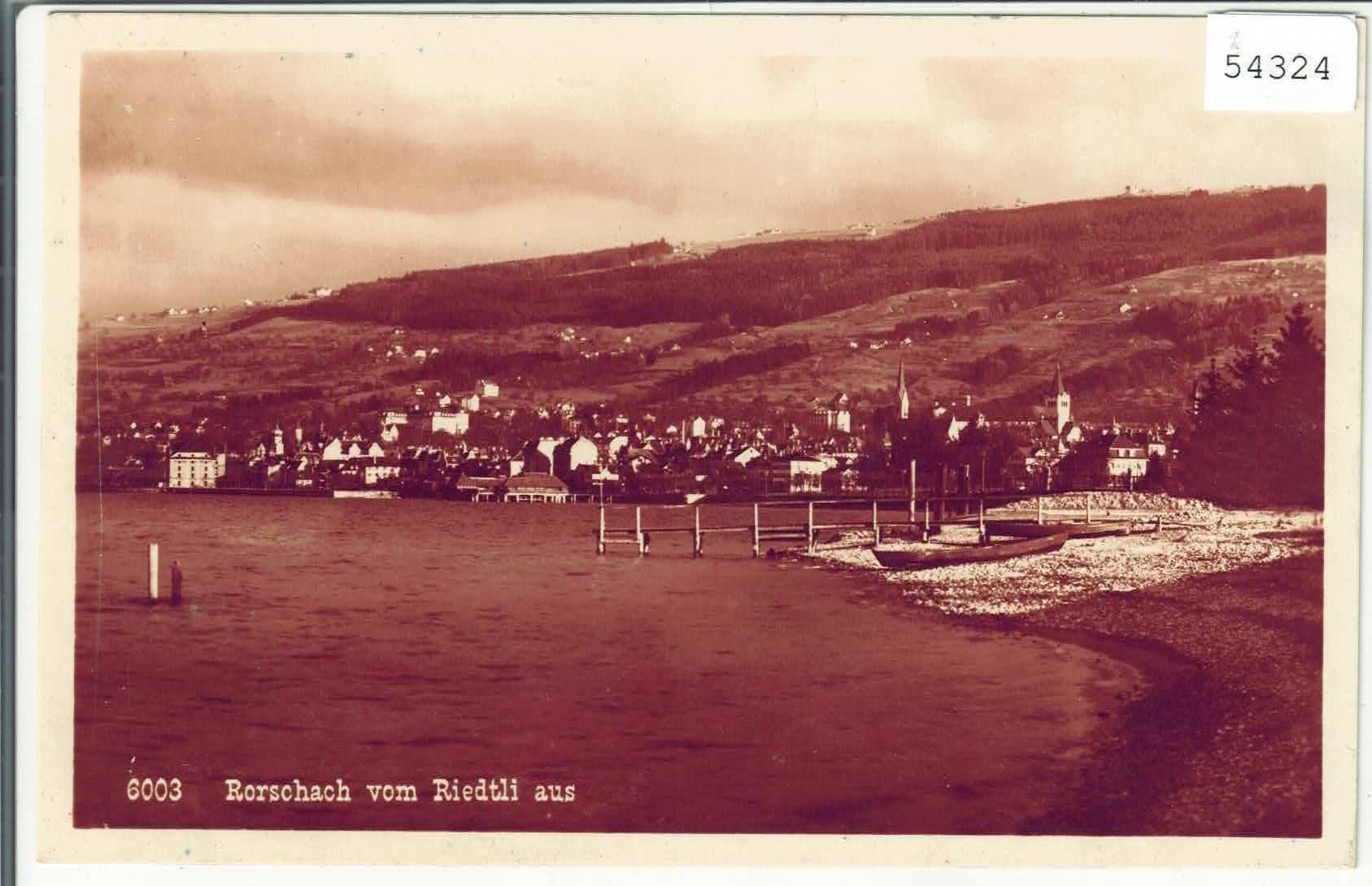 Cartoline postali: Rorschach vom Rietli aus – Usato da Ettingen venduto da Kartenplanet