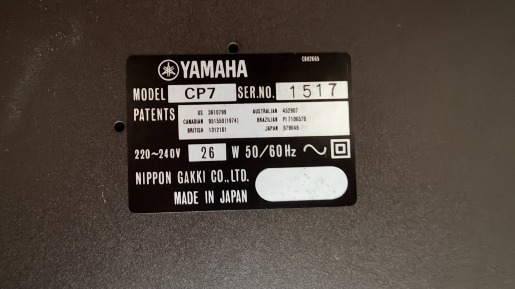 Yamaha Musikinstrumente: Defektes E-Piano YAMAHA CP7 – Defekt aus Zürich von Smultron 3