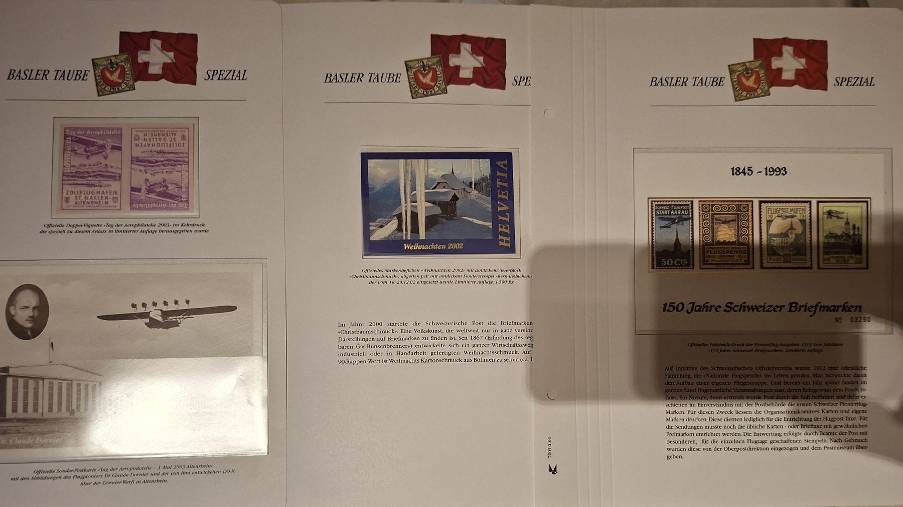 Tous les timbres: Basler Taube Spezial / Flugpost  – D'occasion à Balgach par SIMEON27