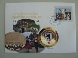 2013, Numisbrief: Appenzell 500 Jahre "Eidgenossenschaft"