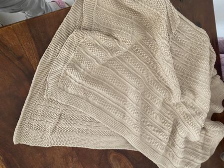 Sommer Babydecke beige 70x95cm neu