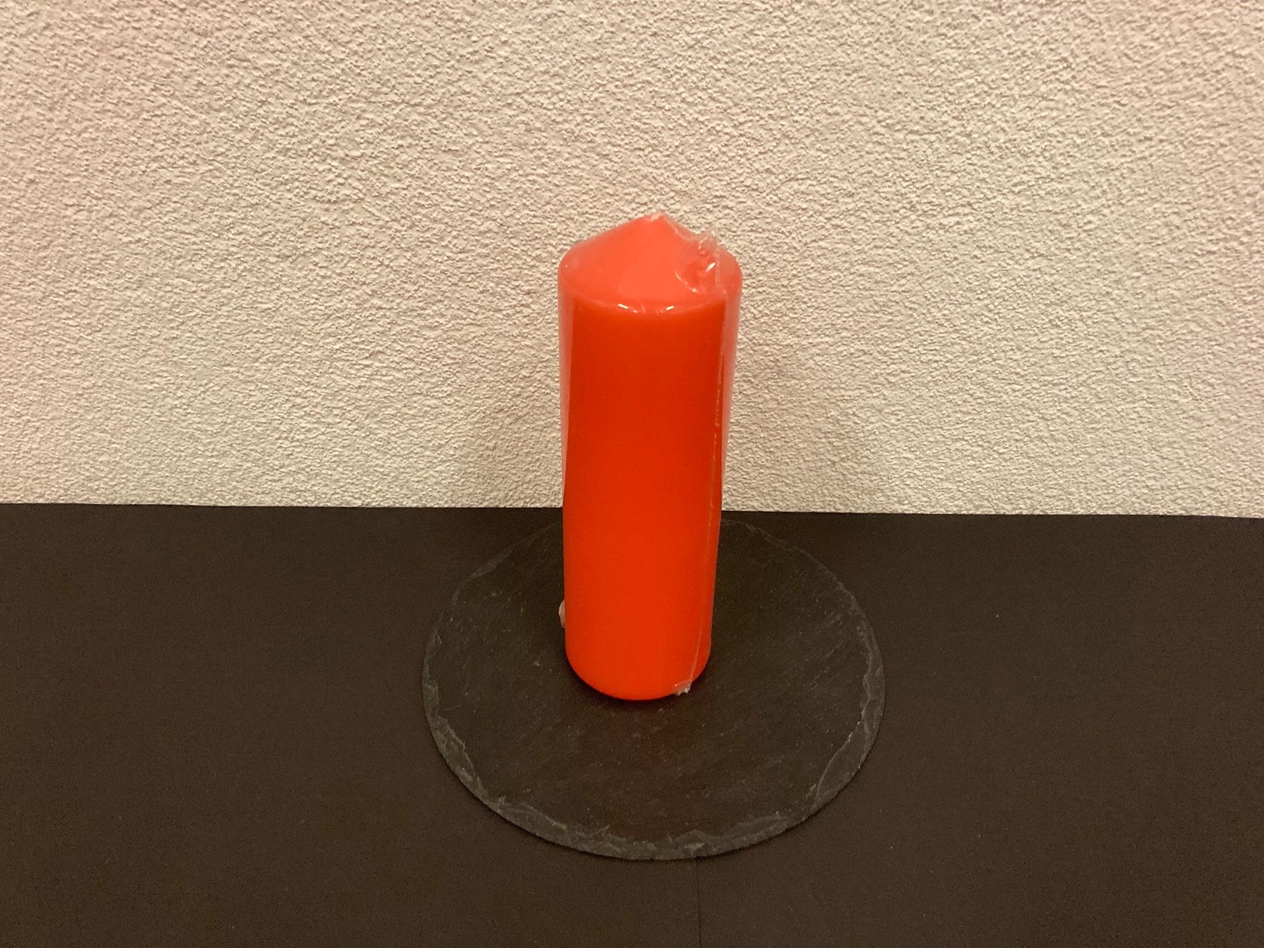 Candele: Kerze ca. 24 x 8 cm, ca. 960g, hell-orange glanz – Nuovo e nell'imballaggio originale da Neuenhof venduto da jorogo 1