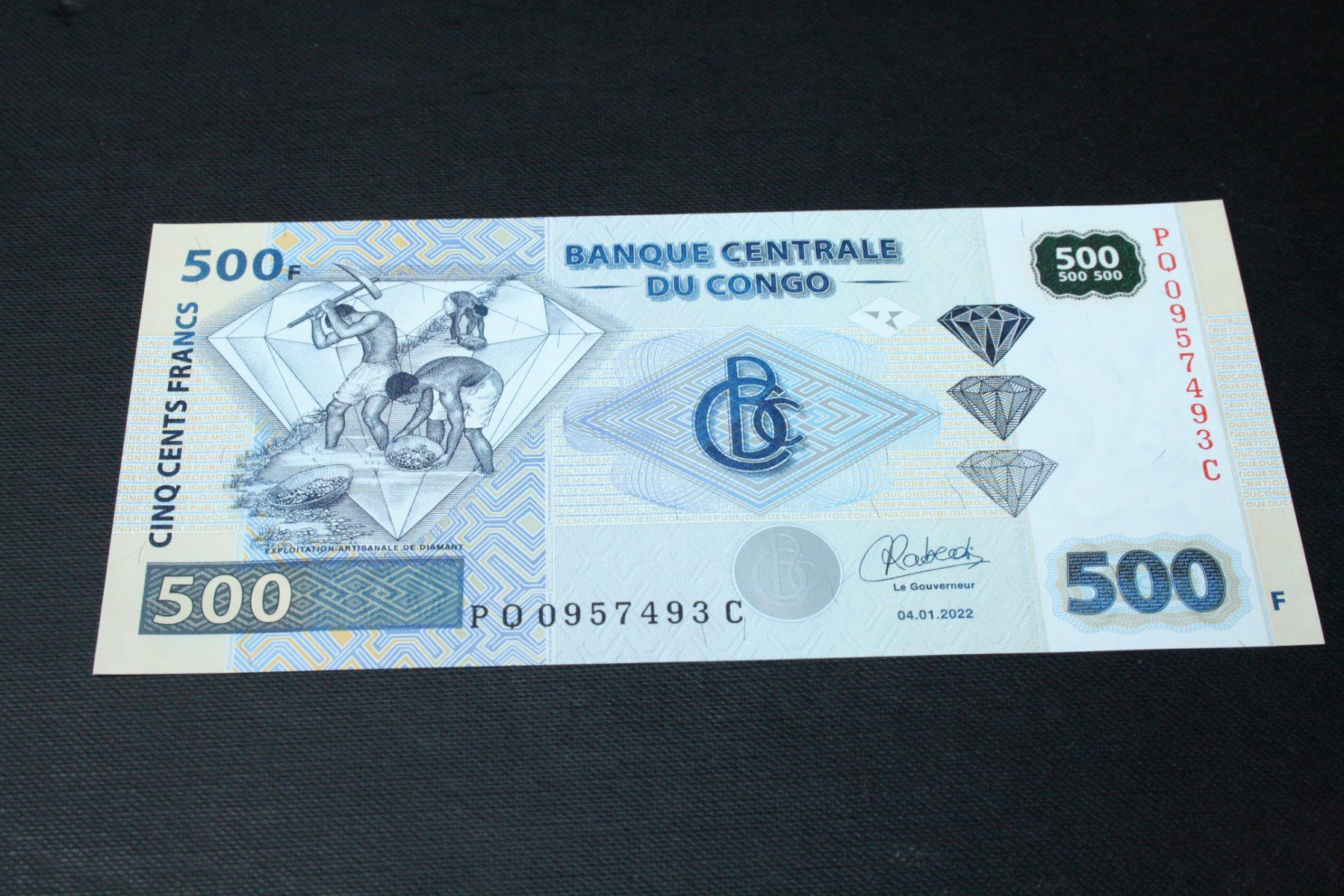 Banconote: Congo 500 Francs 2022 UNC – Nuovo (secondo la descrizione) da Cormondrèche venduto da Hermes.monnaies