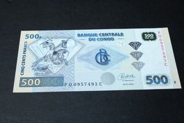Congo 500 Francs 2022 UNC
