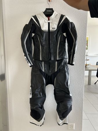 IXS Lederkombi Damen schwarz/weiss Gr 36, wenig gebraucht