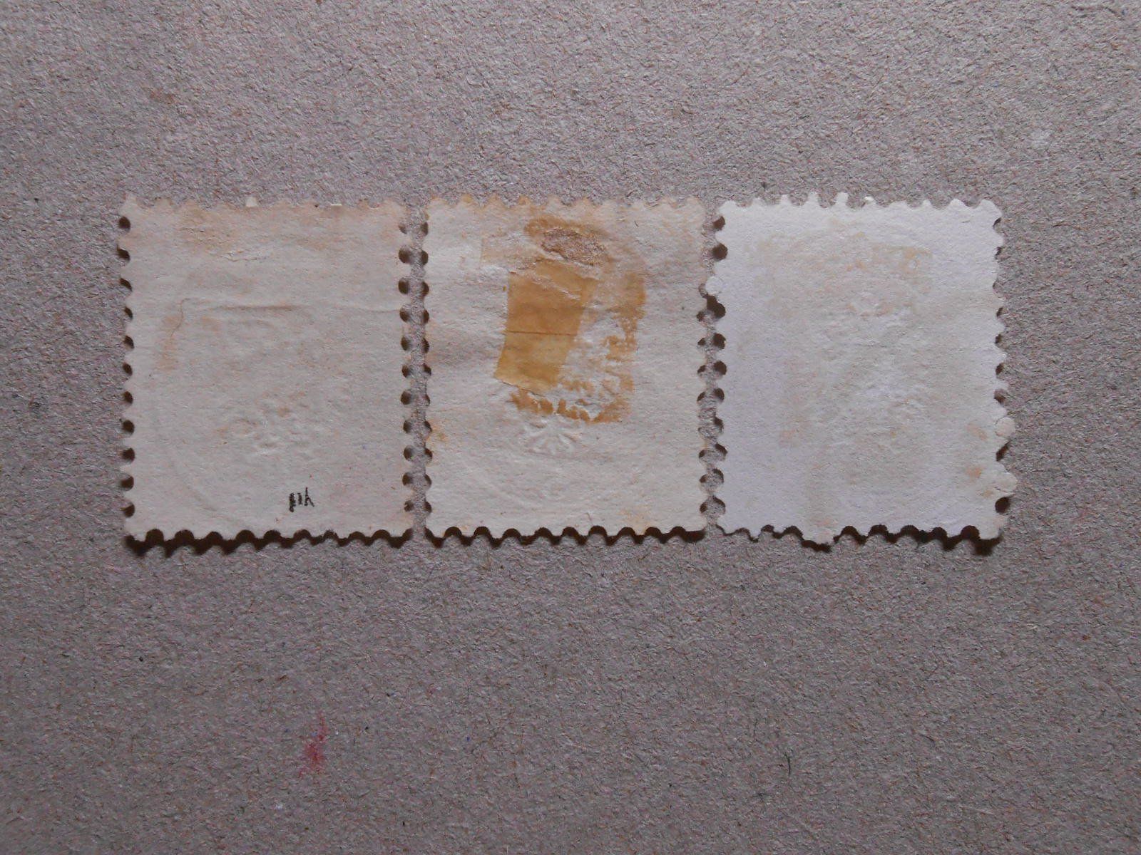 Alle Briefmarken: A  Mi 30/32/34  Doppeladler  1863/64 – Gebraucht aus Hallwil von pkaiser44 2
