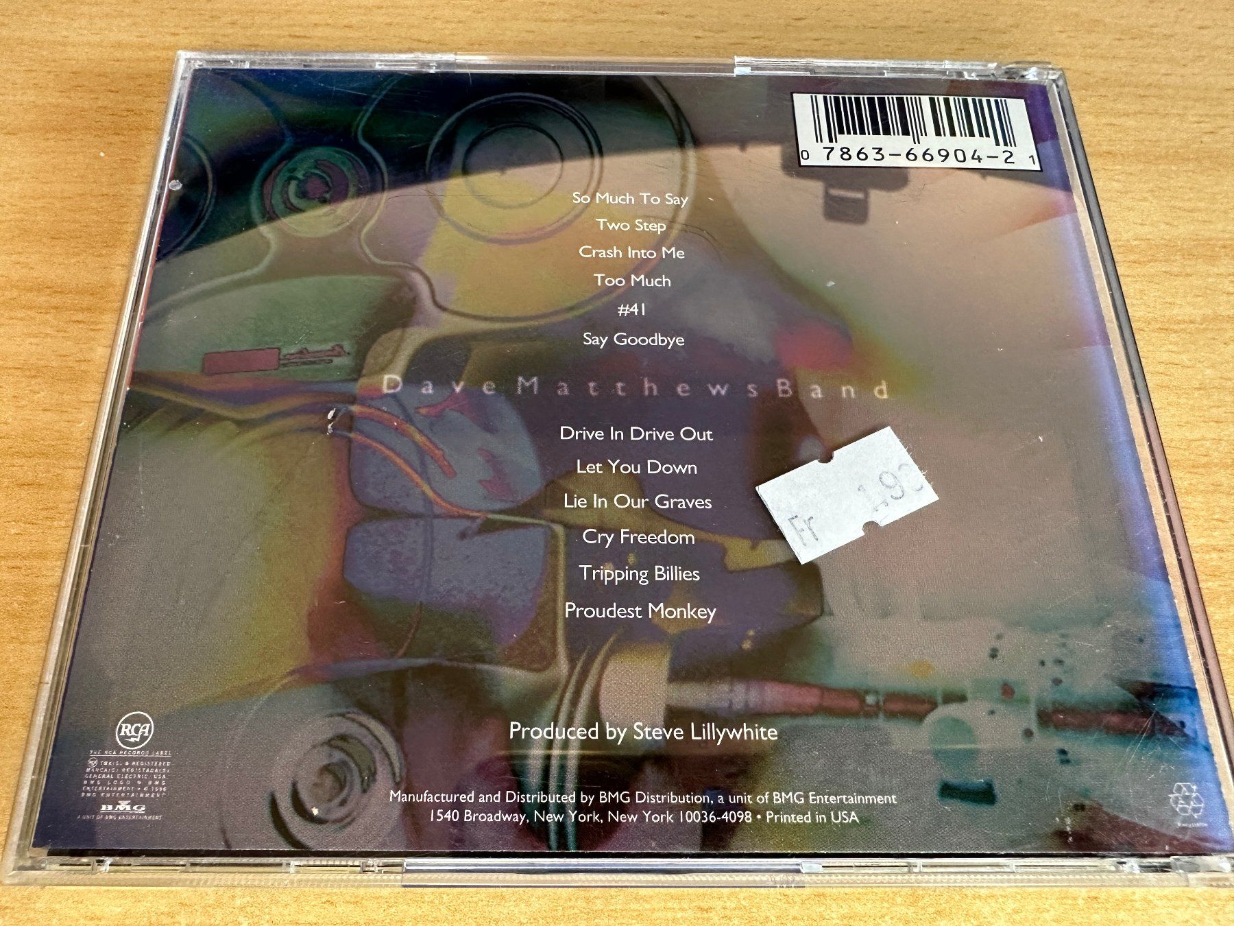 CD: Dave Matthews Band – Crash – Usato da Rikon im Tösstal venduto da Alpenmutz 1