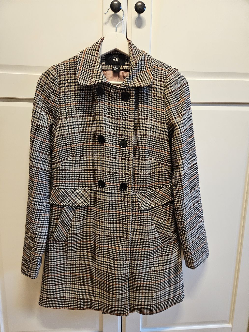 H&M Cappotti: braun karierter Mantel – Usato da Zürich venduto da leonard014