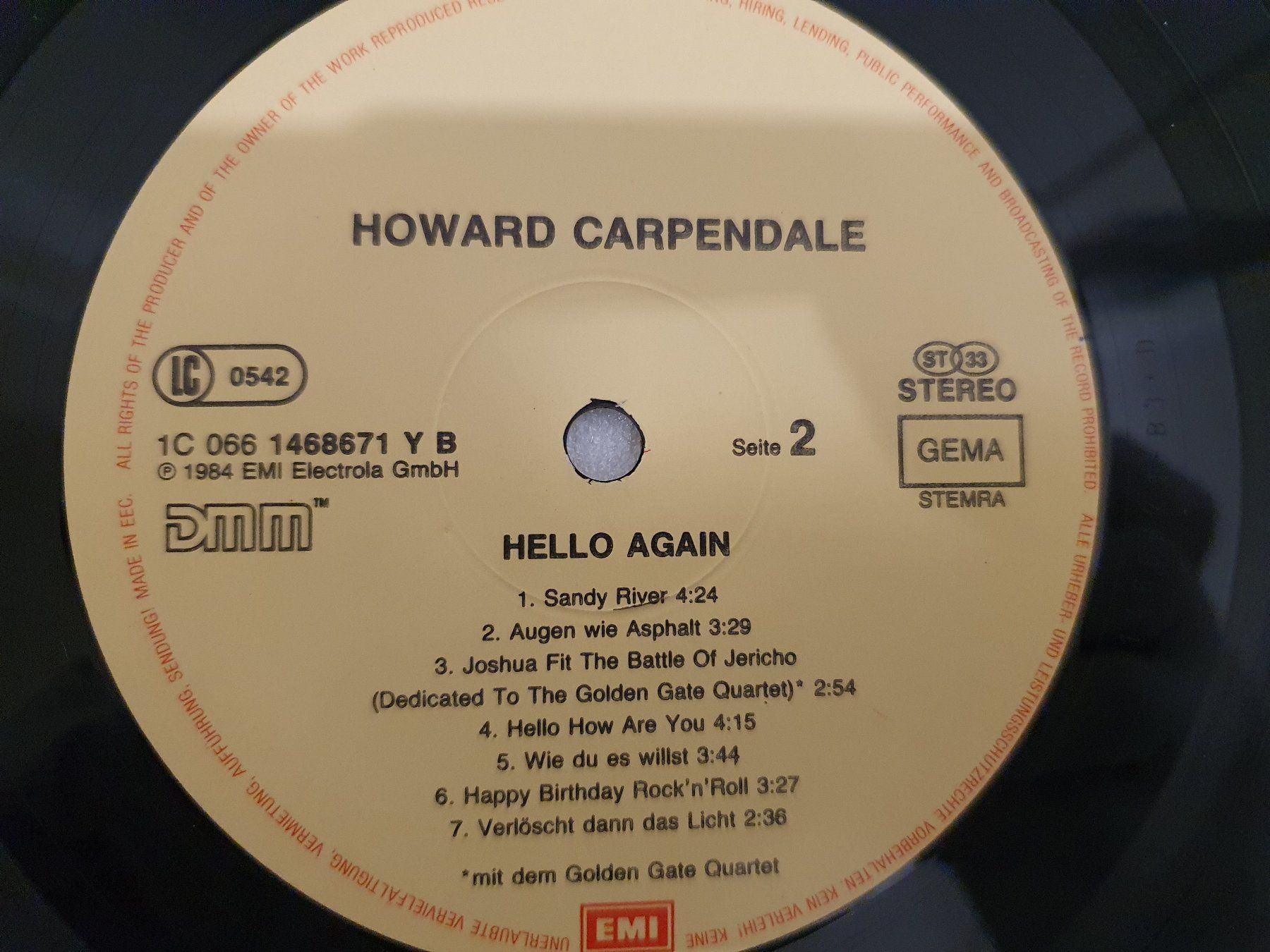 Schallplatten: Howard Carpendale – Hello Again – Gebraucht aus Uster von Vinyl-Leidenschaft 7