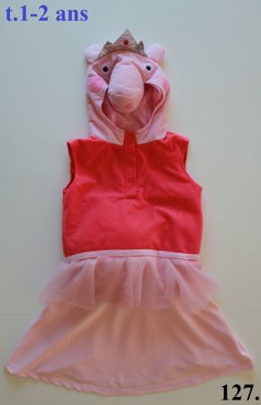 Costume Peppa Pig t. 1 - 2 ans