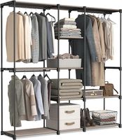 Offener Kleiderschrank Kleiderstange freistehender Schrank