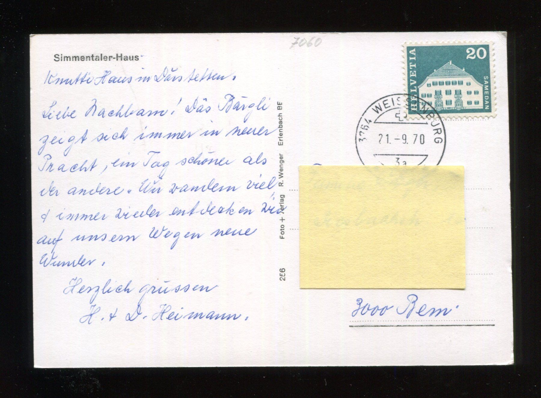 Cartes postales: Simmentaler - Haus – D'occasion à Aarau par Elmaar41 1