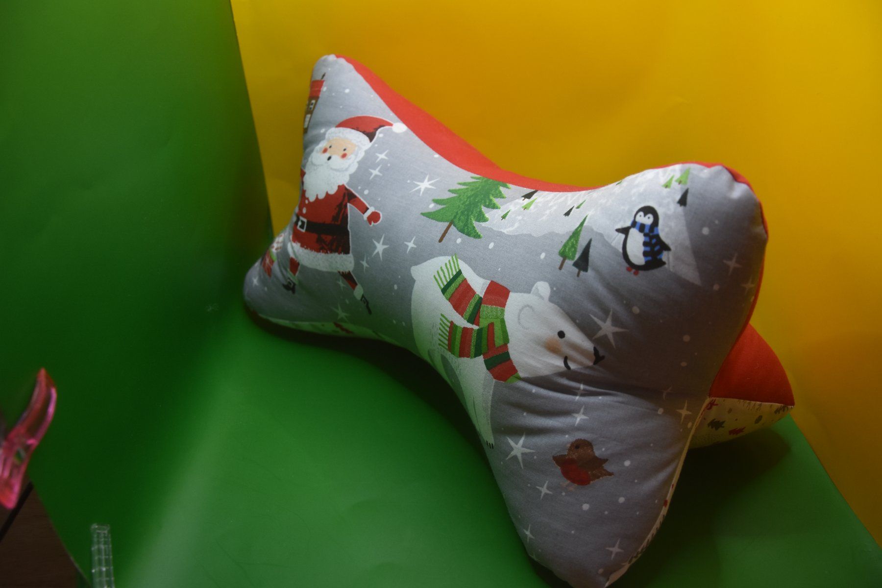 Cuscini: Lese- und Nackenknochen Weihnachtsmann – Nuovo e nell'imballaggio originale da St. Gallen venduto da Elmarotto 2