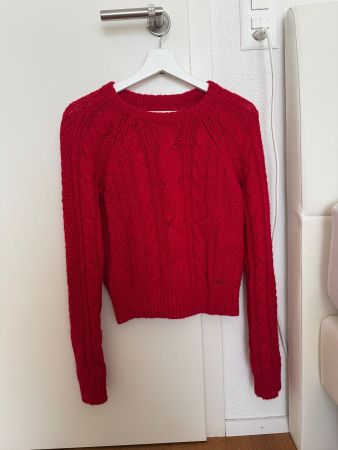 Abercrombie & Fitch Strickpullover Rot – Grösse XS
