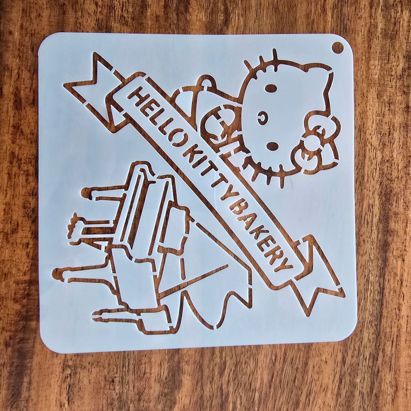 Sciablone: 4 Stk. Hello Kitty Zeichenformen/Schablonen – Nuovo e nell'imballaggio originale da Zürich venduto da amysmith 1