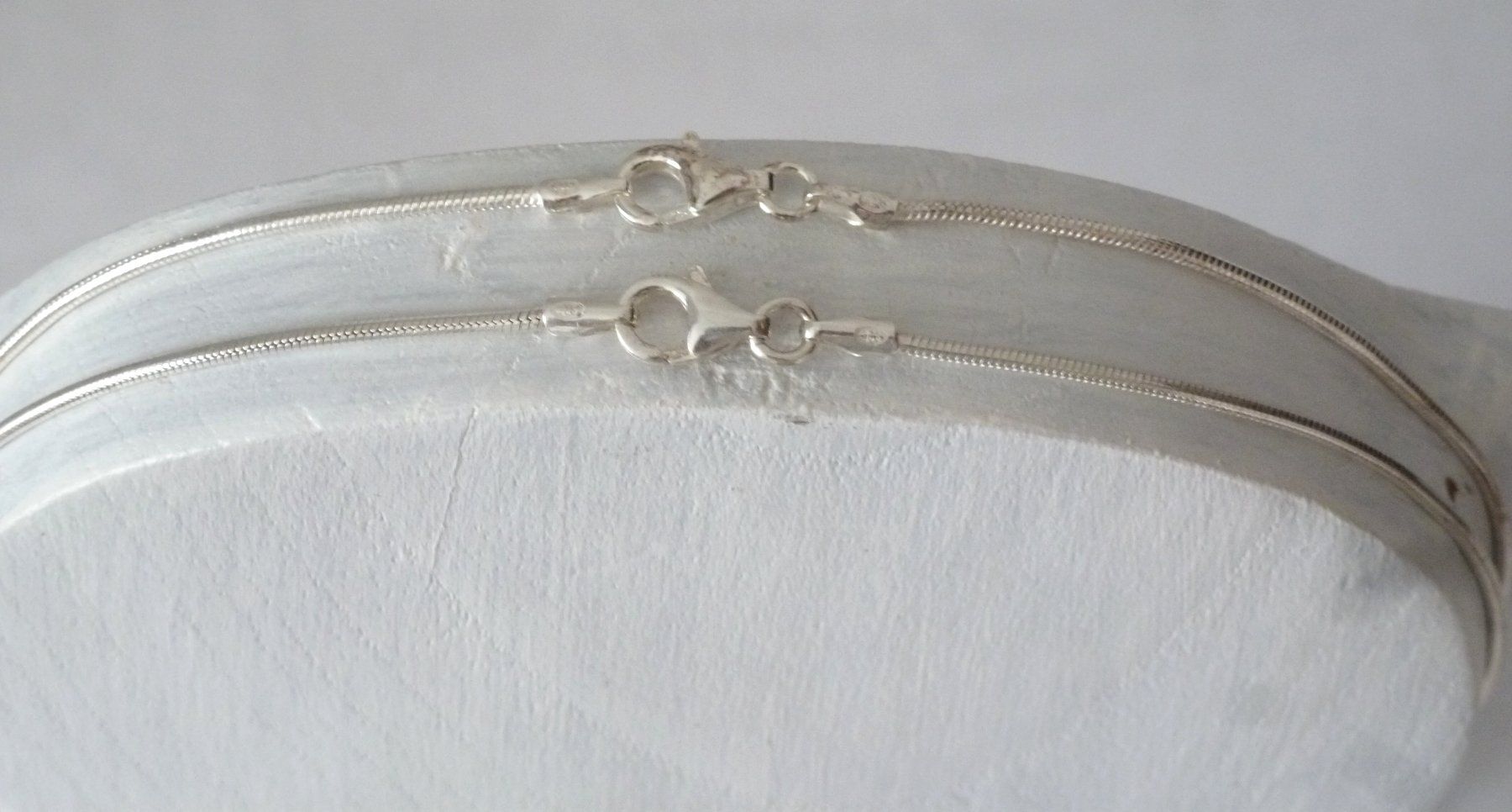 Catenine: Silber-Kette 1,2mm mit Karabinerverschluss 40cm – Nuovo e nell'imballaggio originale da Mauren venduto da Yeelen 1
