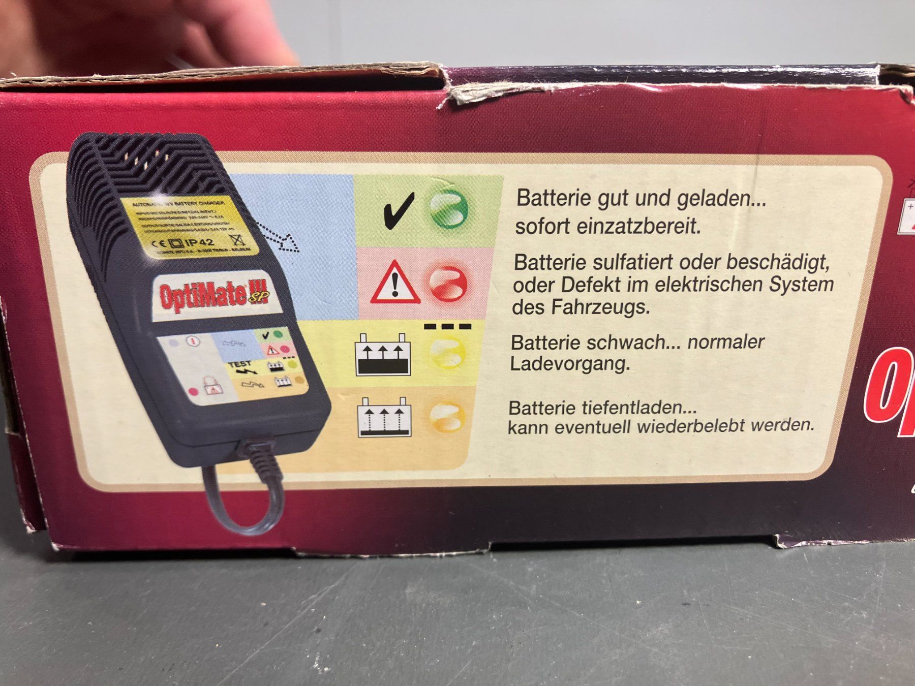 Ladegeräte: Optimate III SP Batterie Optimiser ohne Wandkonsole ab 1.- – Neu (gemäss Beschreibung) aus Lichtensteig von Buy24International 3