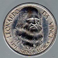LEONARDO DA VINCI ARTE SCIENZA TECNICA MEDAILLE