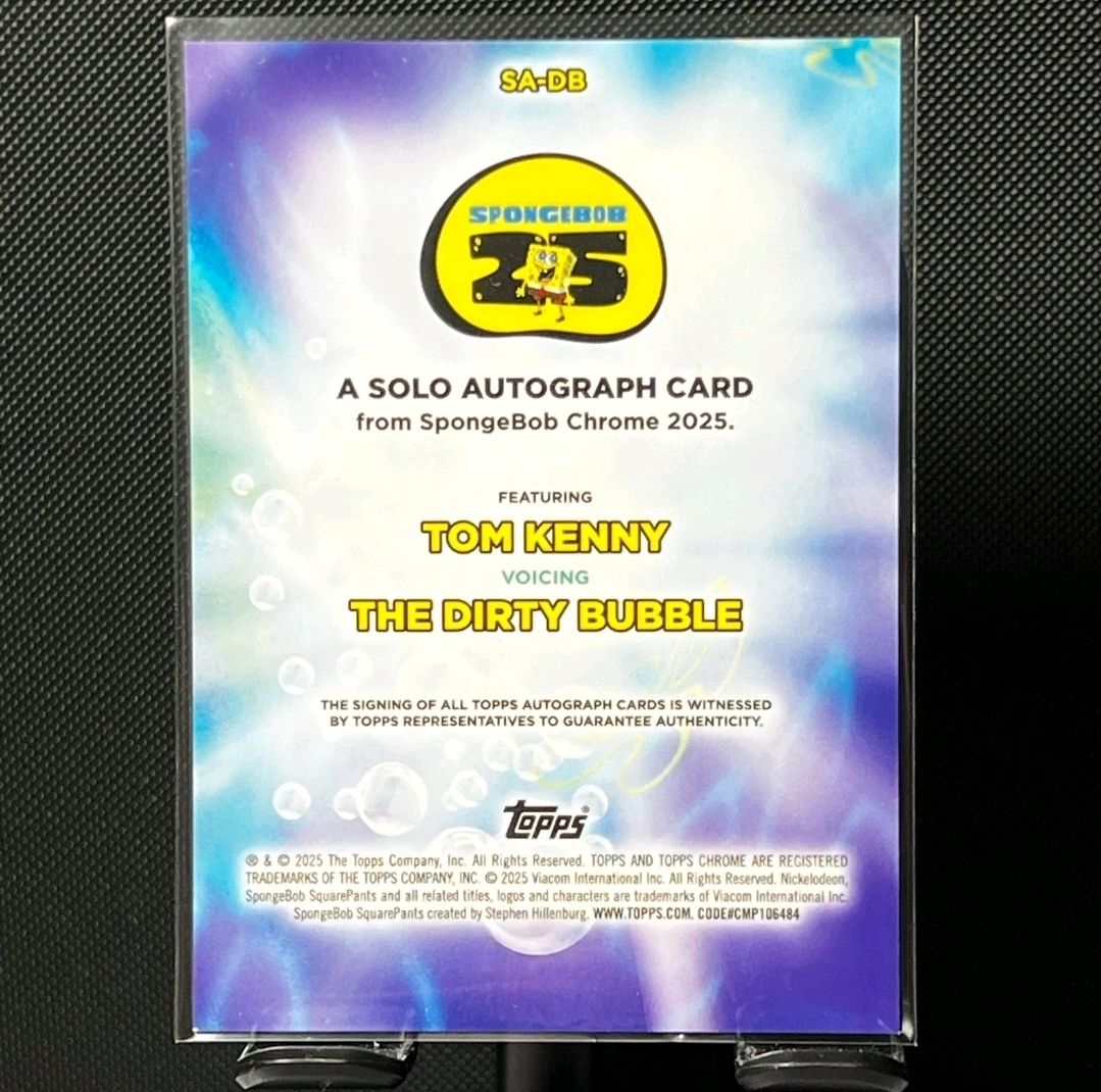 Topps Sammelbilder & Trading cards: Spongebob Squarepants Topps Chrome Tom Kenny autograph – Neu (gemäss Beschreibung) aus Thun von PokelentoTcg 1