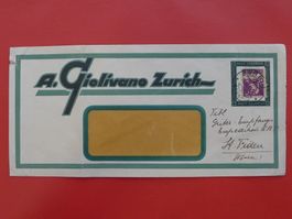 1919: Firmenbrief "GIOLIVANO" schöne Illustration von Zürich