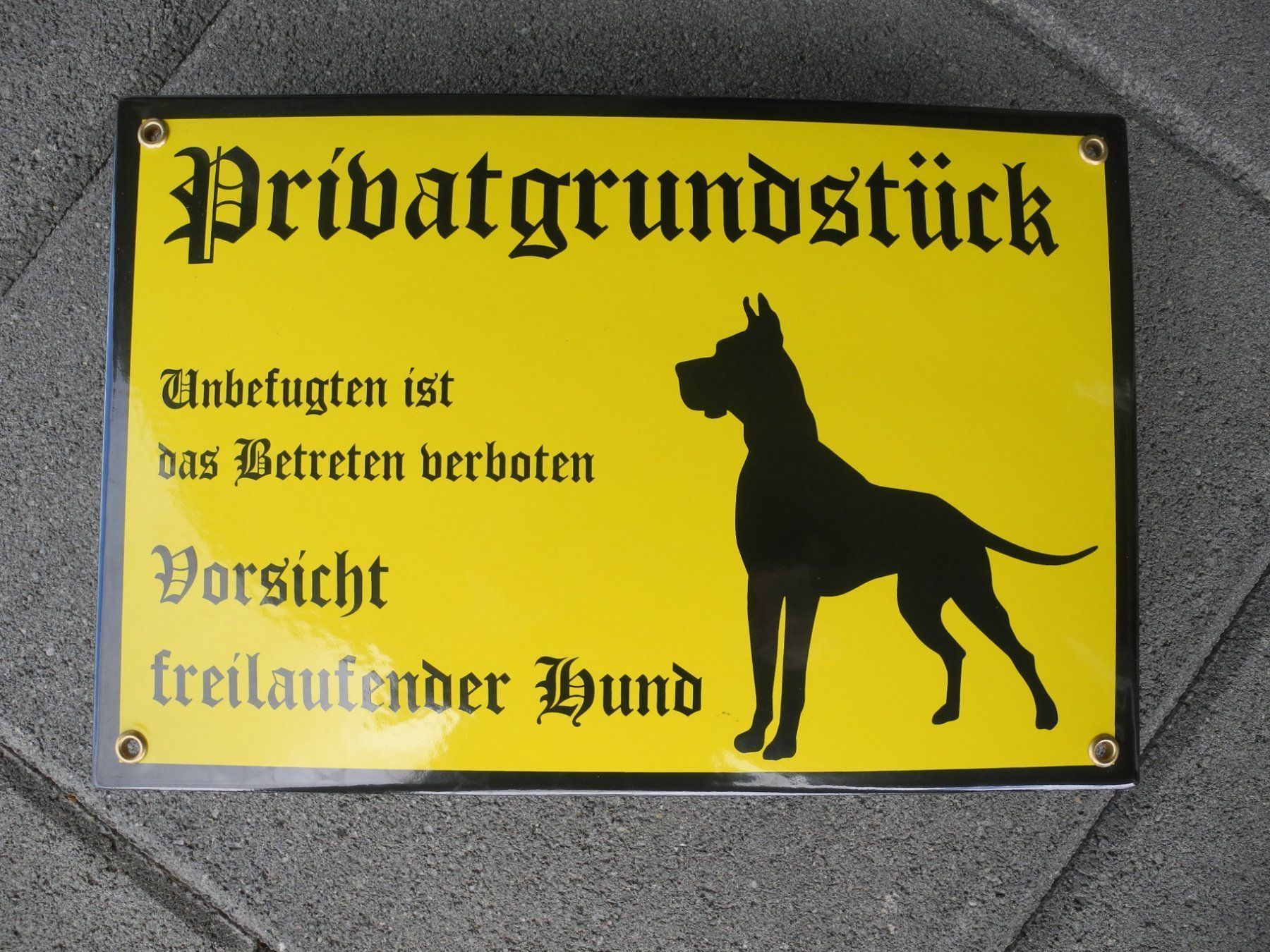 Ecriteaux: PRIVATGRUNDSTÜCK – Neuf (Voir description) à Reinach AG par Huckleberrysix 2