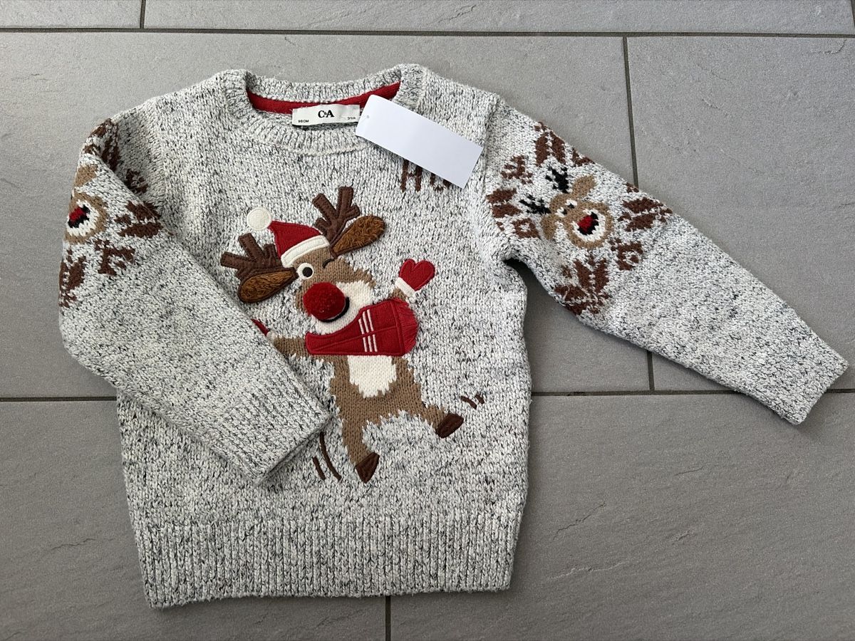 Pullover & Sweatshirts: Gr. 92 Weihnachtspulli – Gebraucht aus Muhen von melonut04