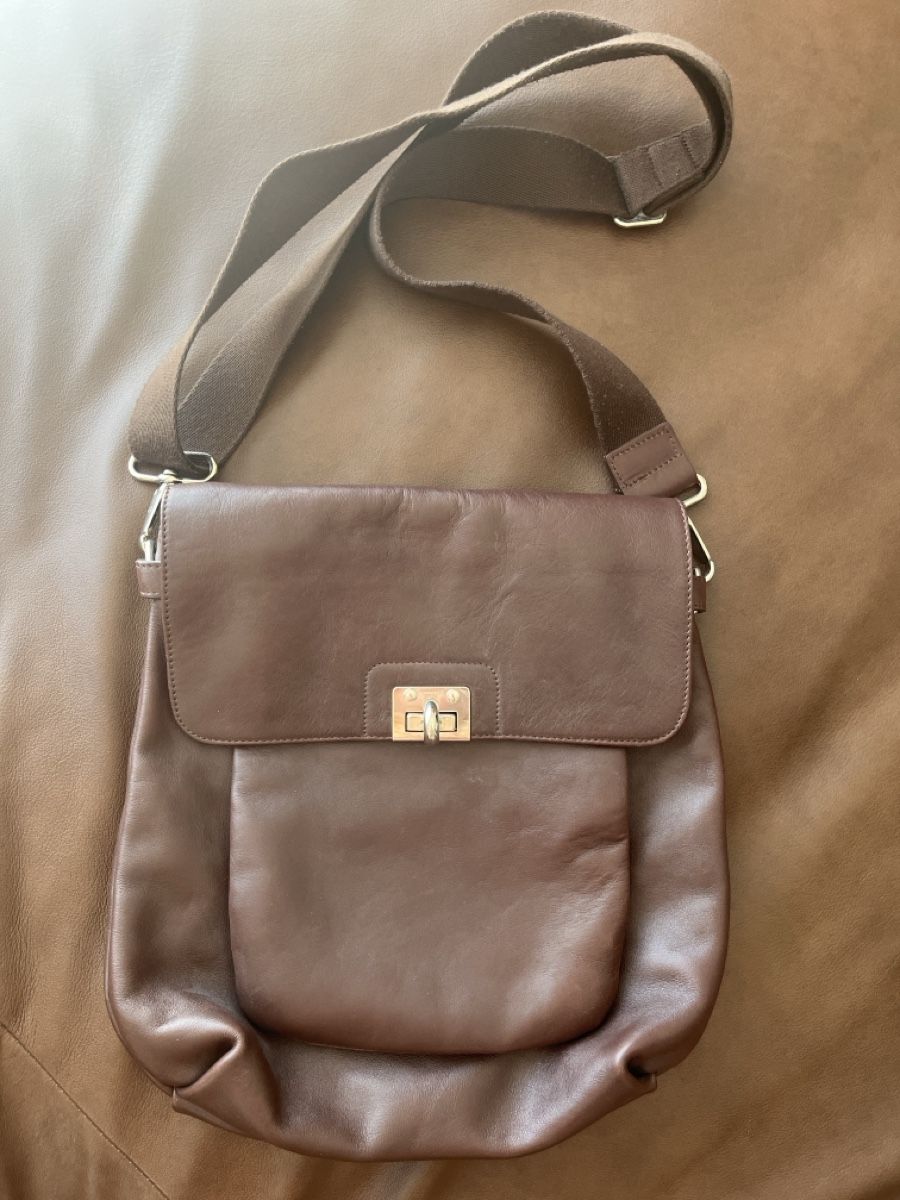 Mandarina Duck Borse: Mandarina Duck Ledertasche, braun – Usato da Uetikon am See venduto da erz13 1
